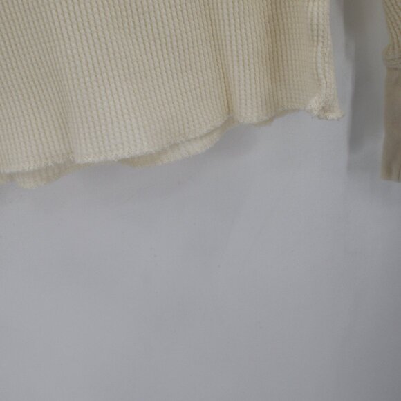 Jenni Kayne Top Women's Small Crewneck Long Sleeve Waffle Knit Cotton pullover - Picture 4 of 12